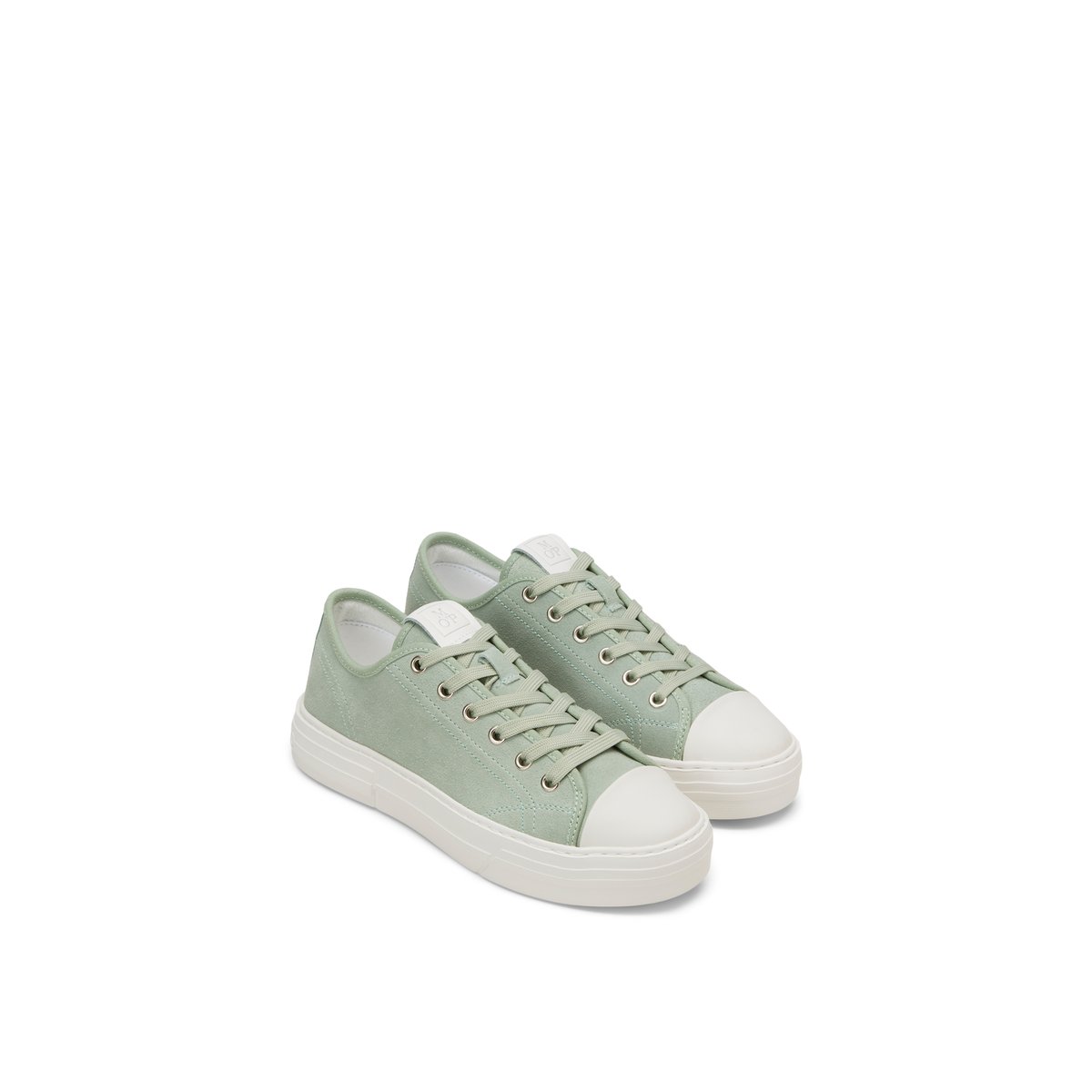 Baskets de cour en cuir velours de haute qualité vert, MARC O'POLO