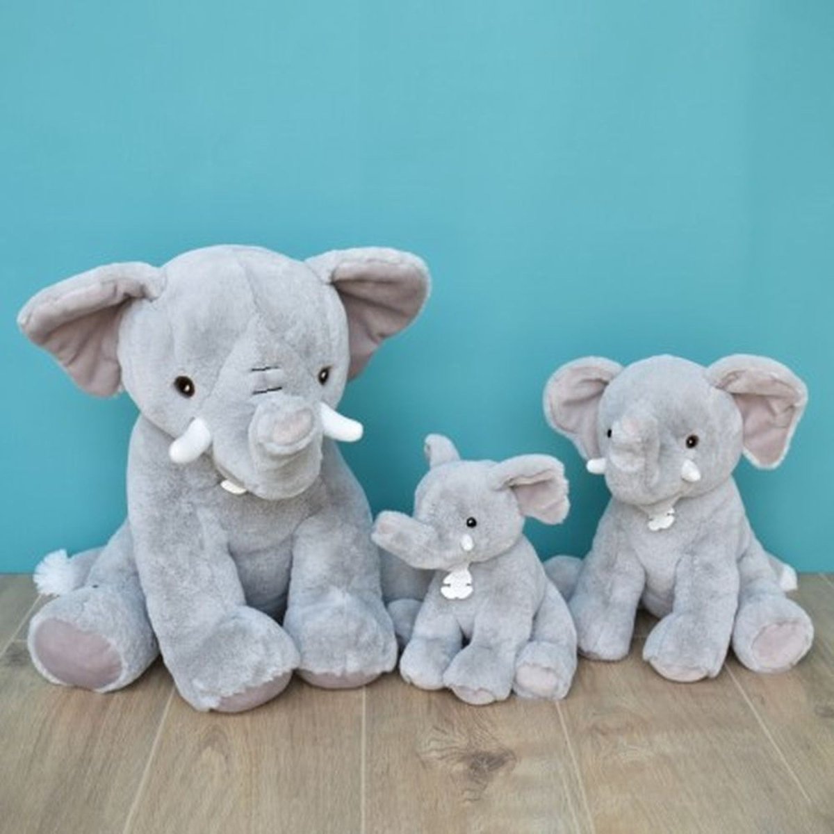 Peluche Éléphant'Dou 32 cm gris, HISTOIRE D'OURS