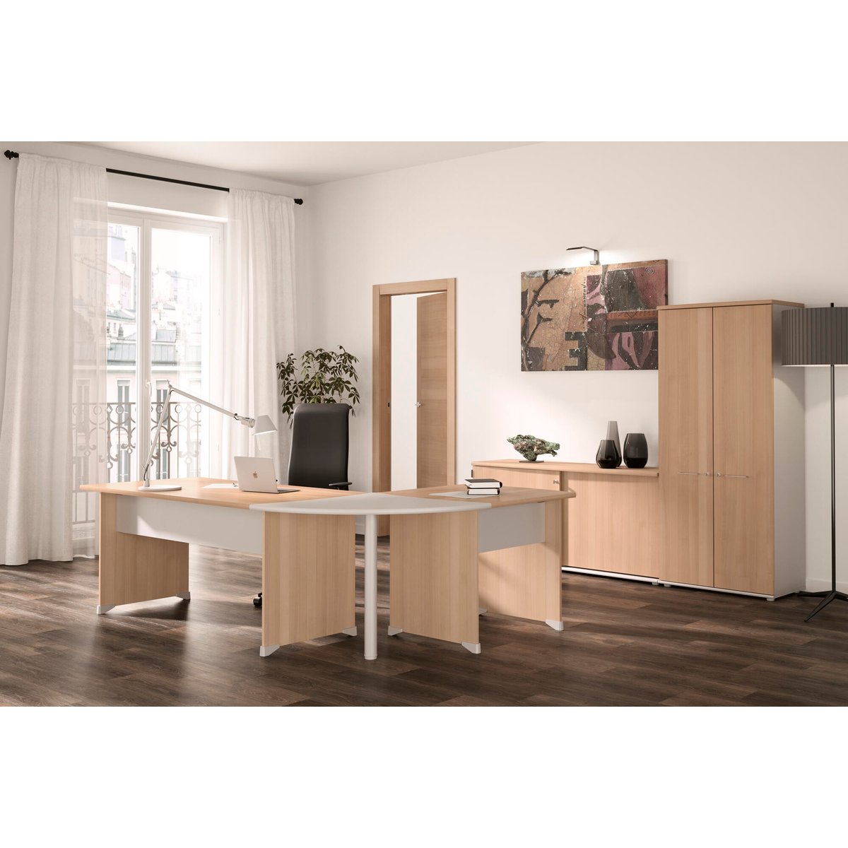 Armoire 2 portes L80 Jazz - Fabrication Française beige, CALICOSY