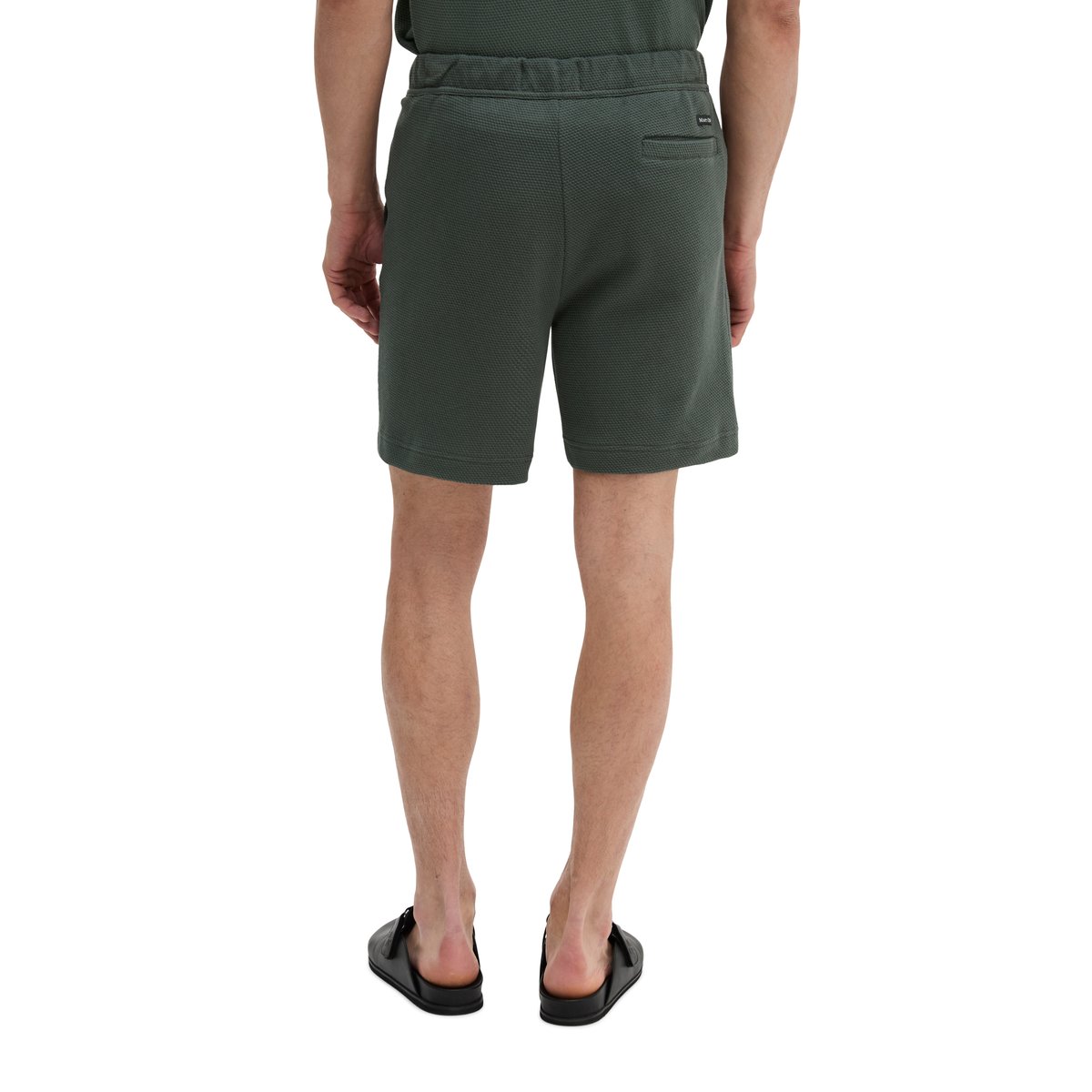 Short en jersey coupe classique avec une fine structure gaufrée gris foncé, MARC O'POLO
