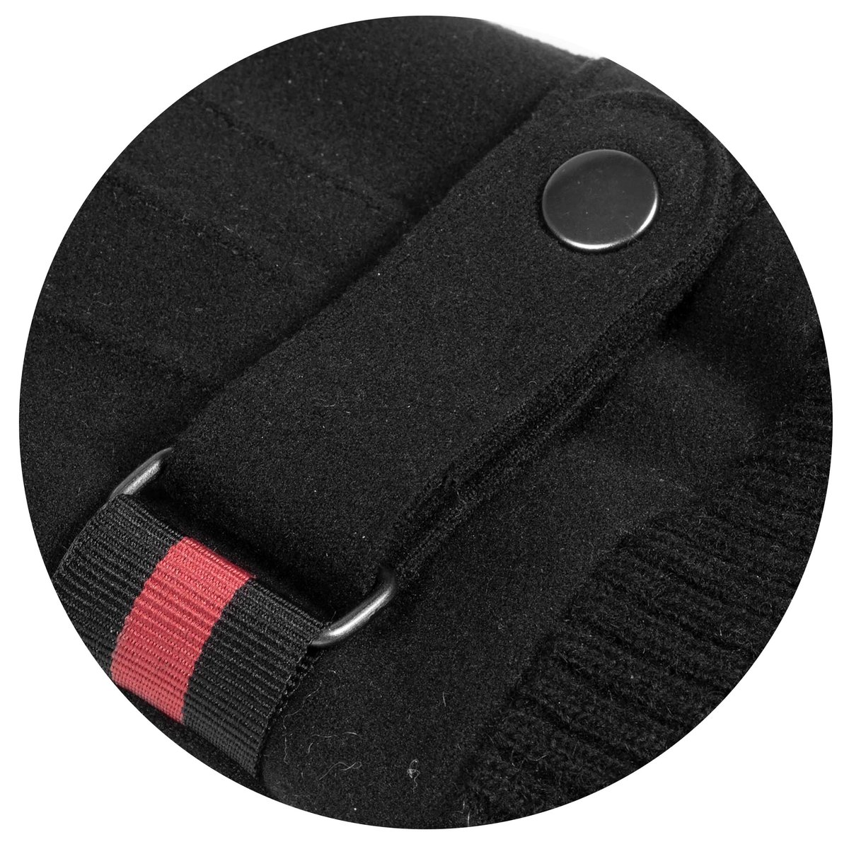 Gants tactiles en tissu microfibre - doublés imitation fourrure noir, ISOTONER