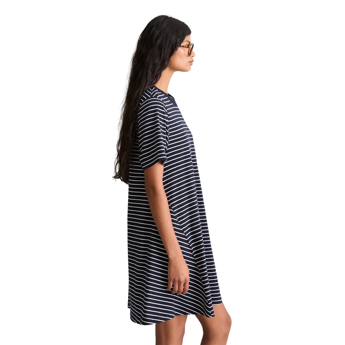 DfC Robe évasée en jersey en coton organique doux bleu foncé, MARC O’POLO DENIM