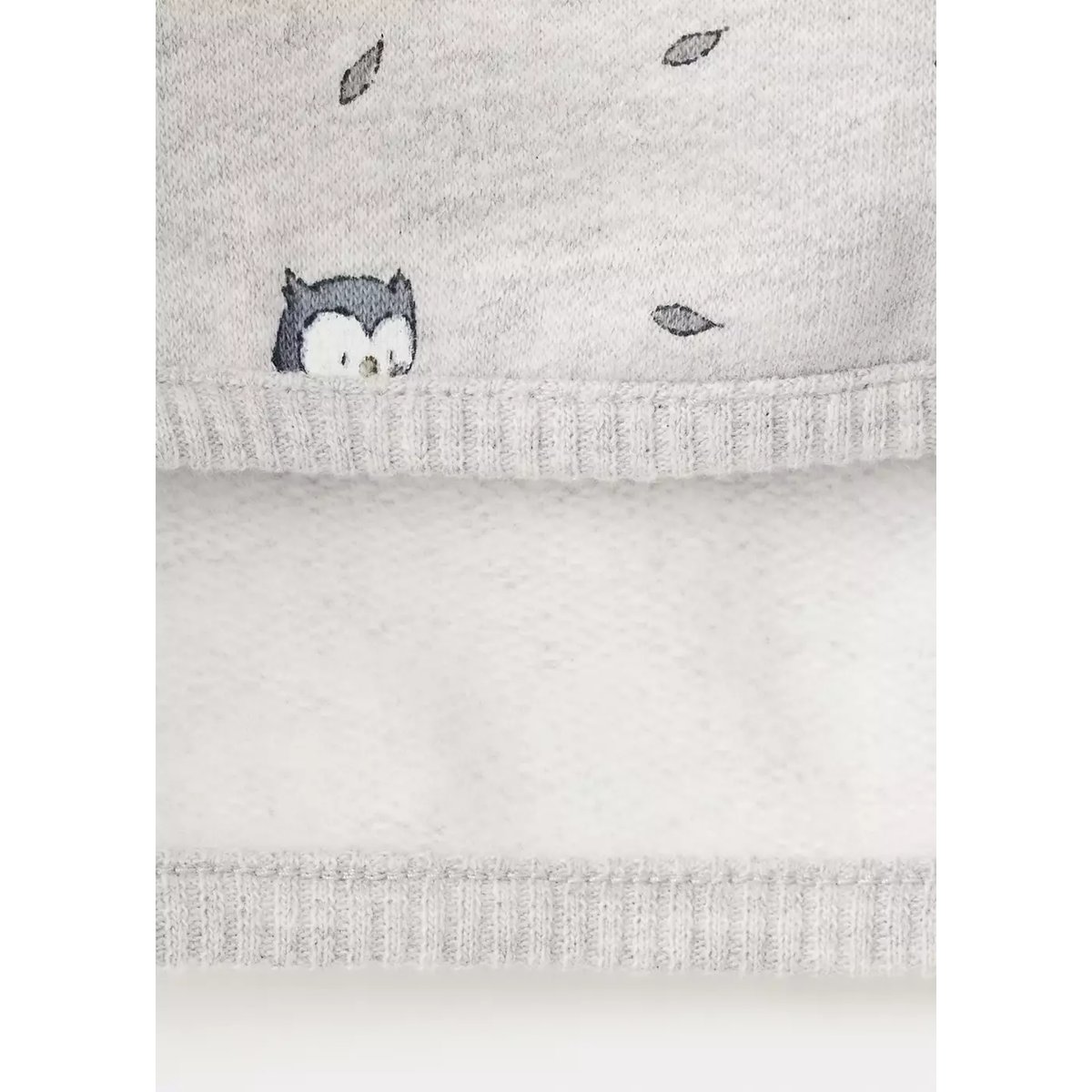 Sweat coton imprimé raton laveurs gris chiné clair, MANGO BABY
