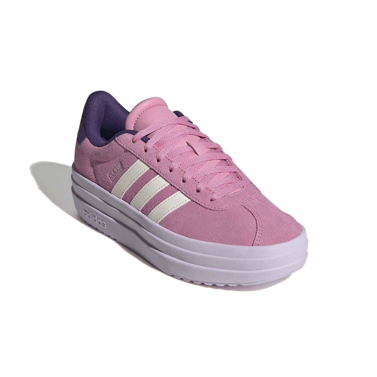 Leder-Sneaker VL COURT BOLD rosa/violett, ADIDAS SPORTSWEAR