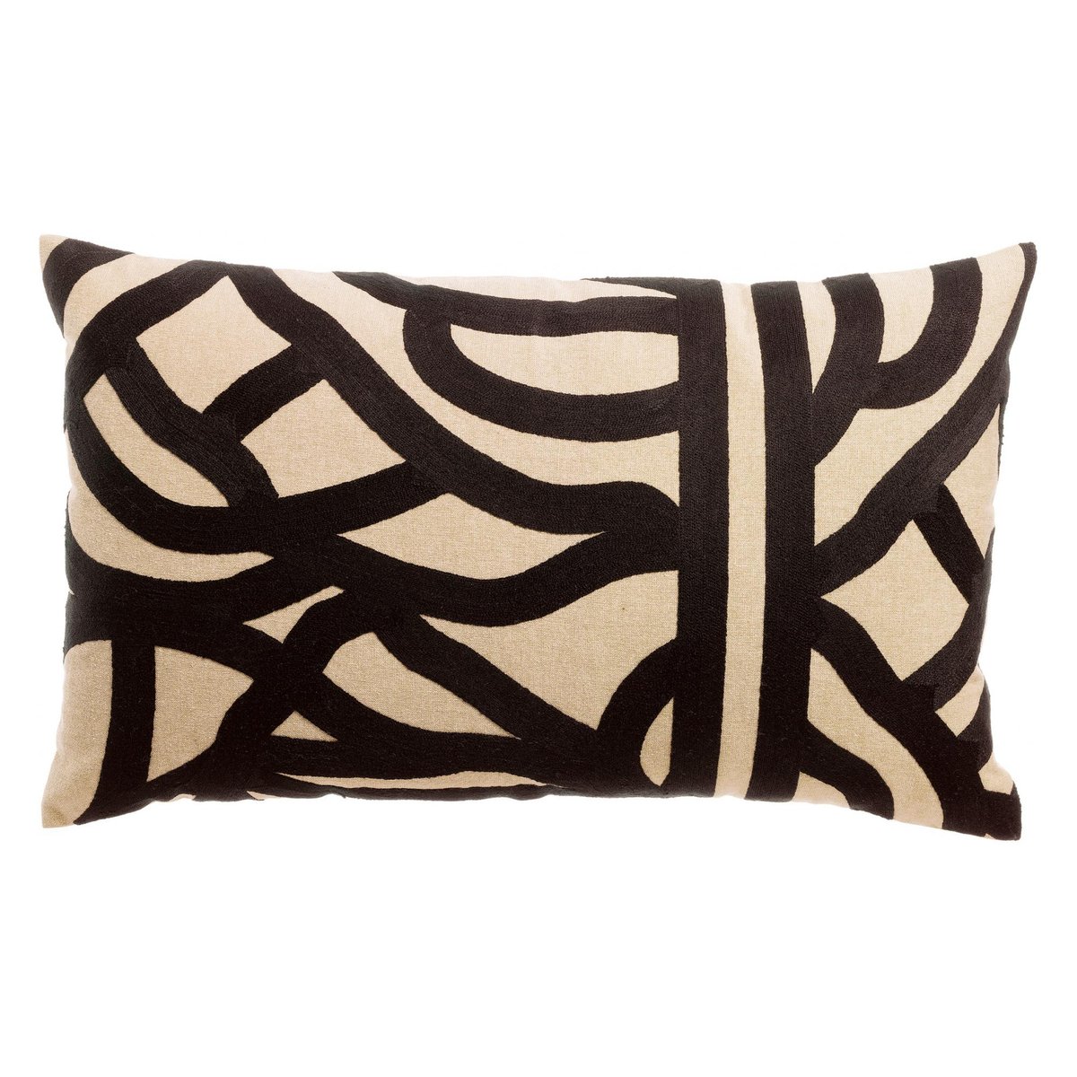 Coussin brodé Ezia ombre, VIVARAISE
