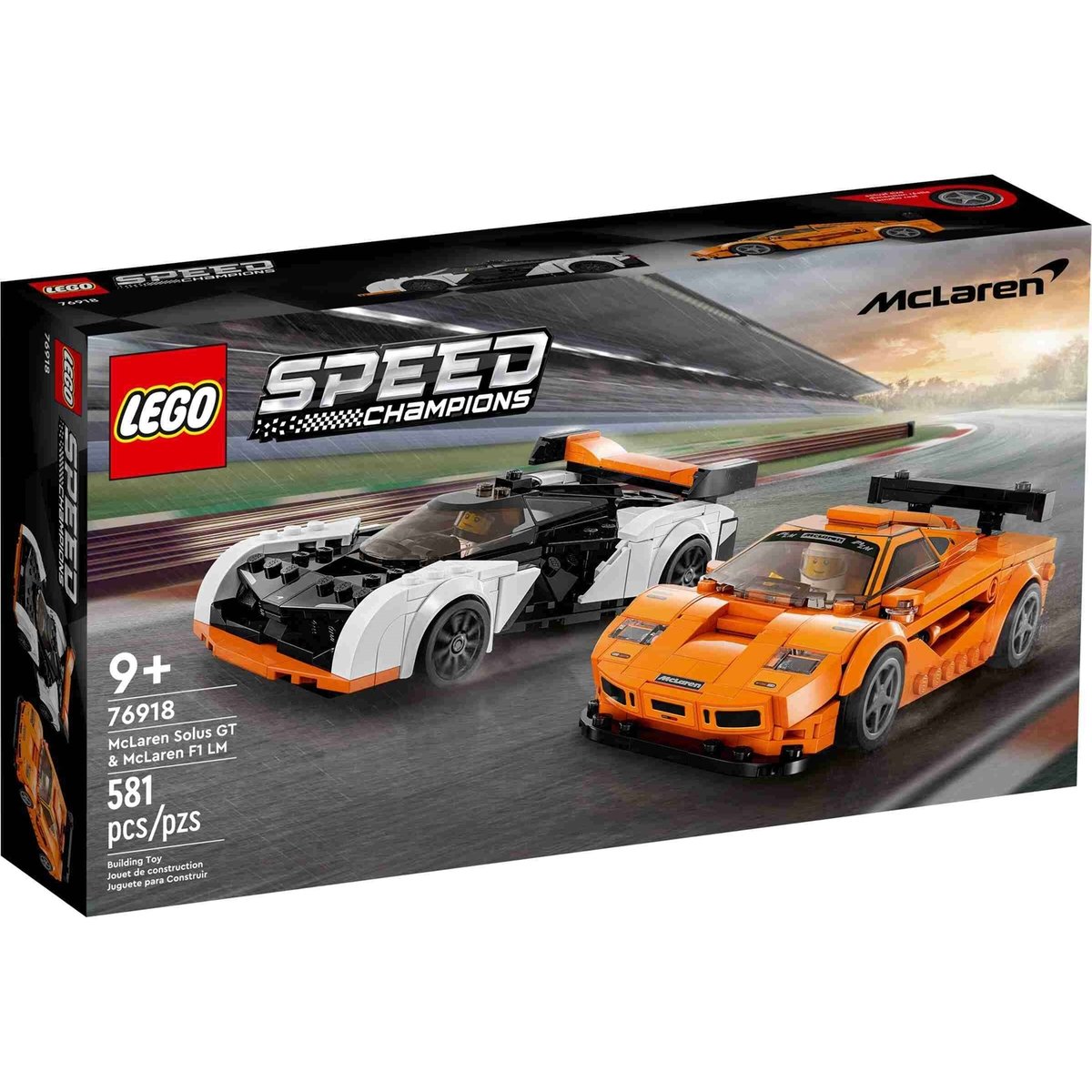 Speed Champions McLaren Solus GT et McLaren F1 LM multicolore, LEGO