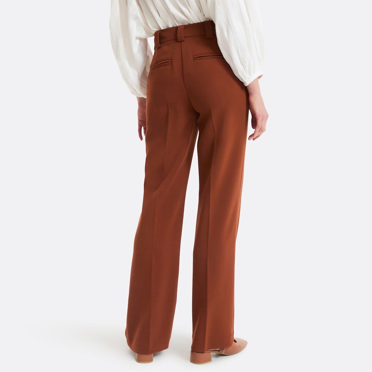 Pantalon flare, Signature FELICIEN marron noisette, LA REDOUTE COLLECTIONS