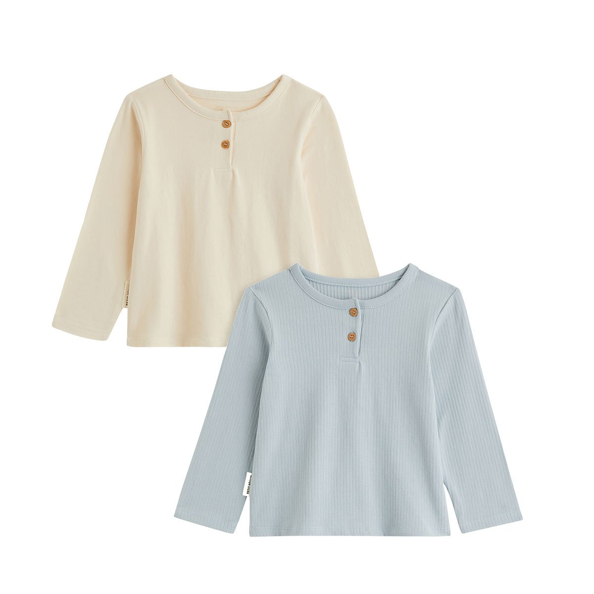 Lot de 2 t-shirts enfant manches longues Voix Lactée bleu, PETIT BEGUIN
