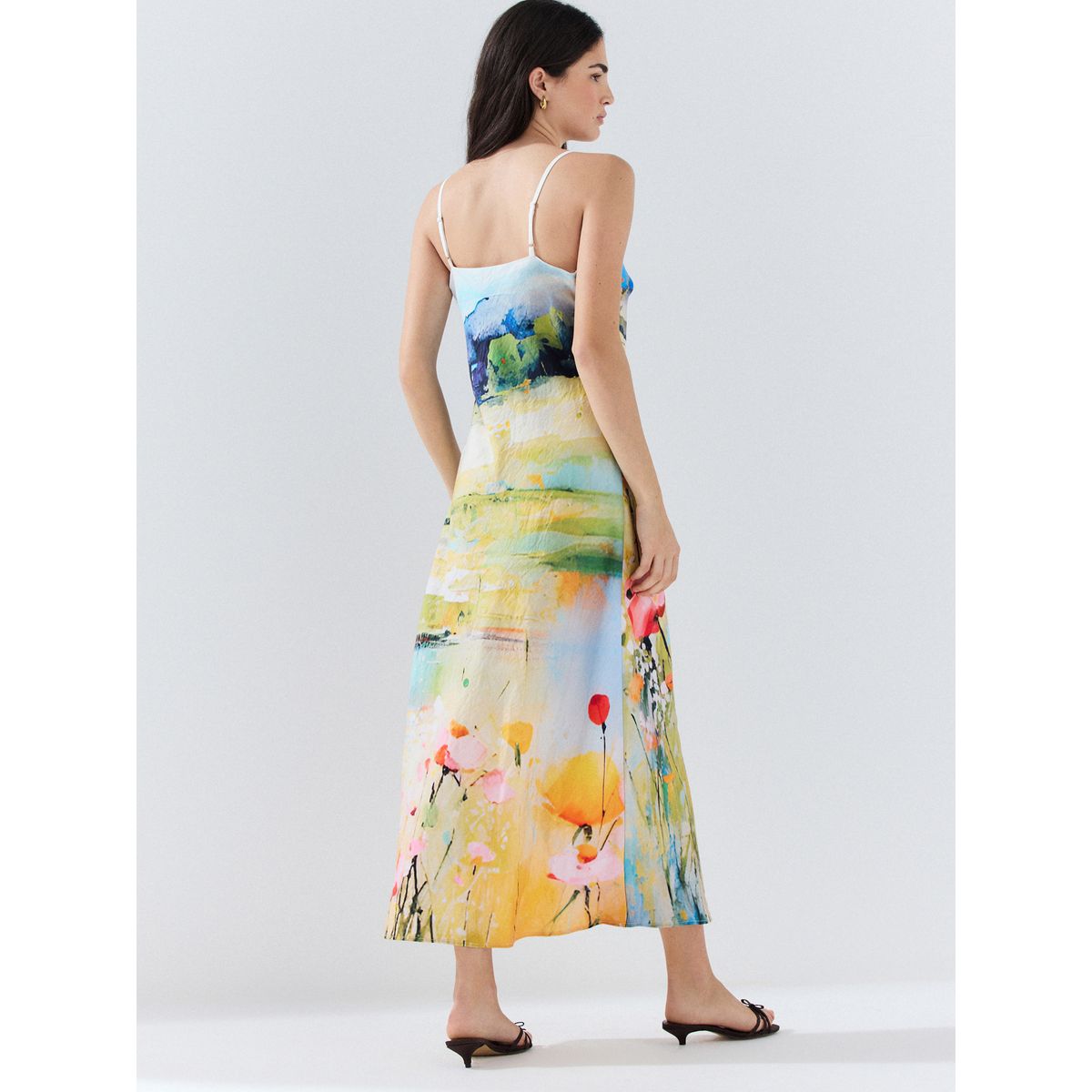Robe nuisette mi-longue imprimé prairie, NEXT