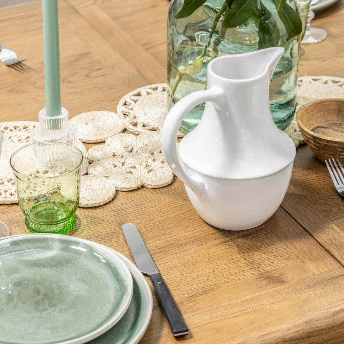 Table à manger extensible en chêne 150-200 cm VALMONT bois naturel, PIER IMPORT