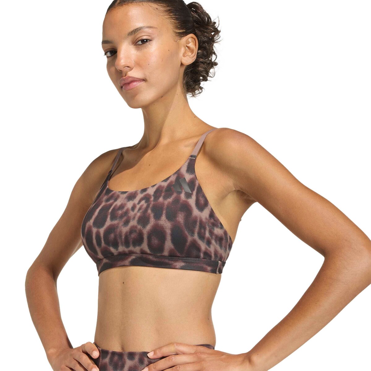 Brassière de sport imprimé léopard Essentials imprimé léopard, adidas Performance