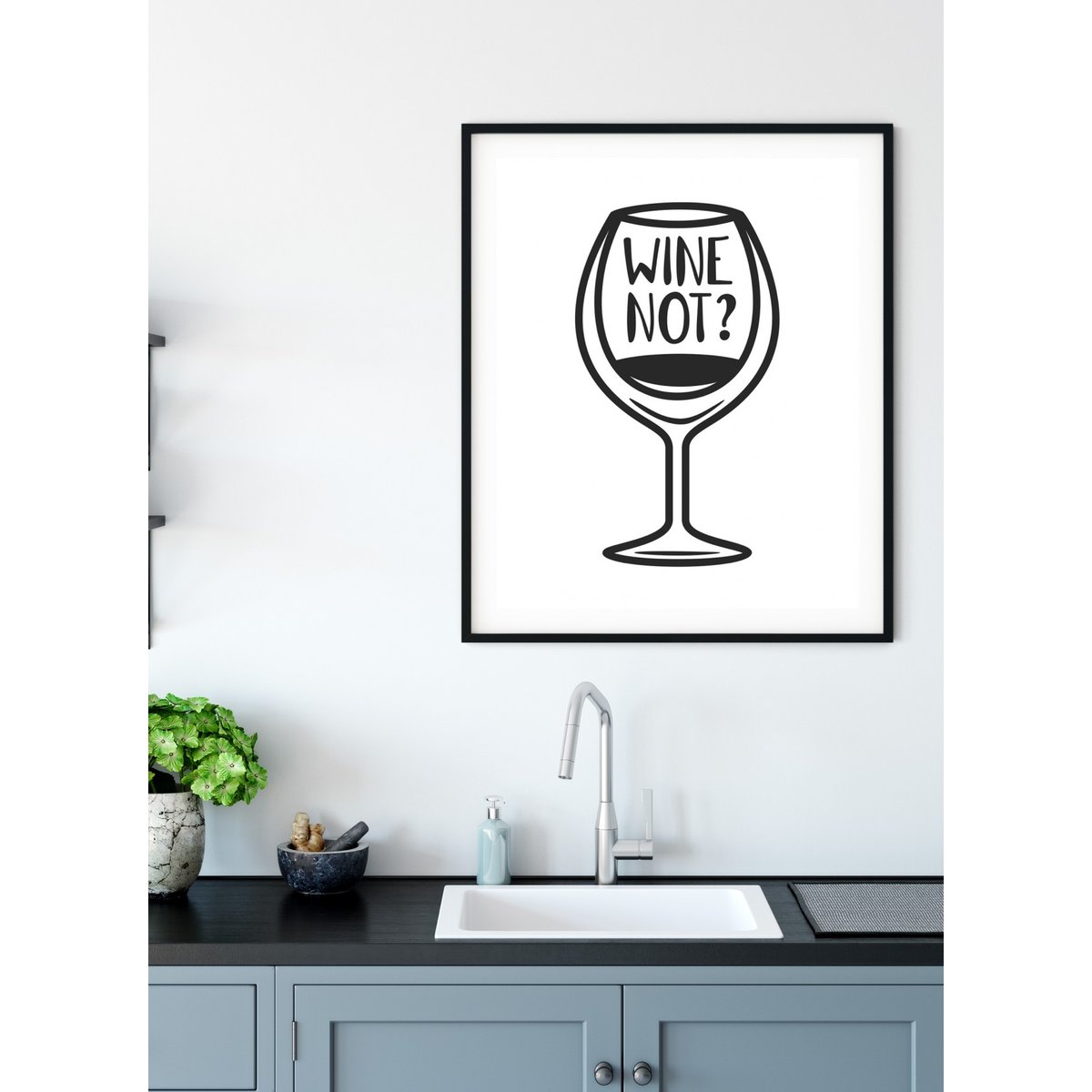 Affiche Wine not ? blanc, L'AFFICHERIE