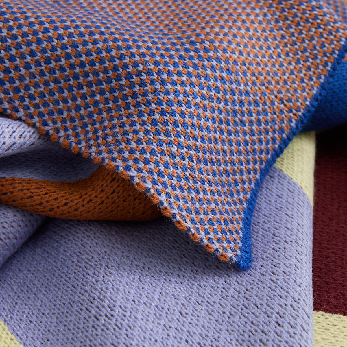 Colcha en jacquard geométrico, LOTTEN multicolor, LA REDOUTE INTERIEURS