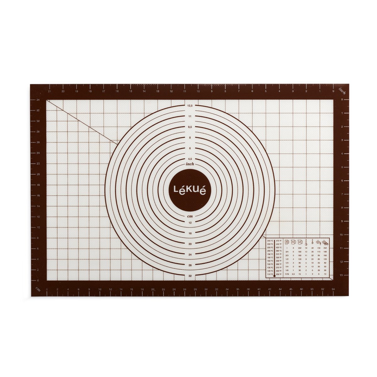 Tapis pâtissier 60x40 cm noir, LEKUE