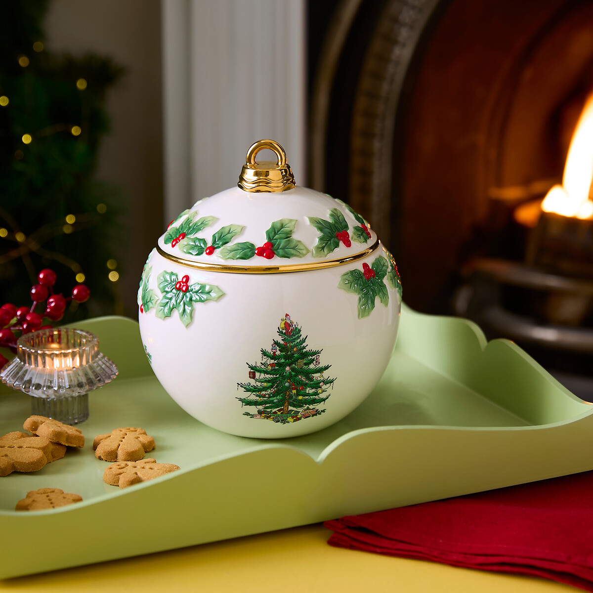 Christmas Tree Bauble Cookie Jar multi-coloured, SPODE