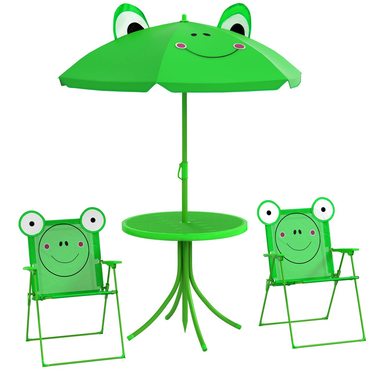 Ensemble de table et chaises de jardin pour vert, OUTSUNNY