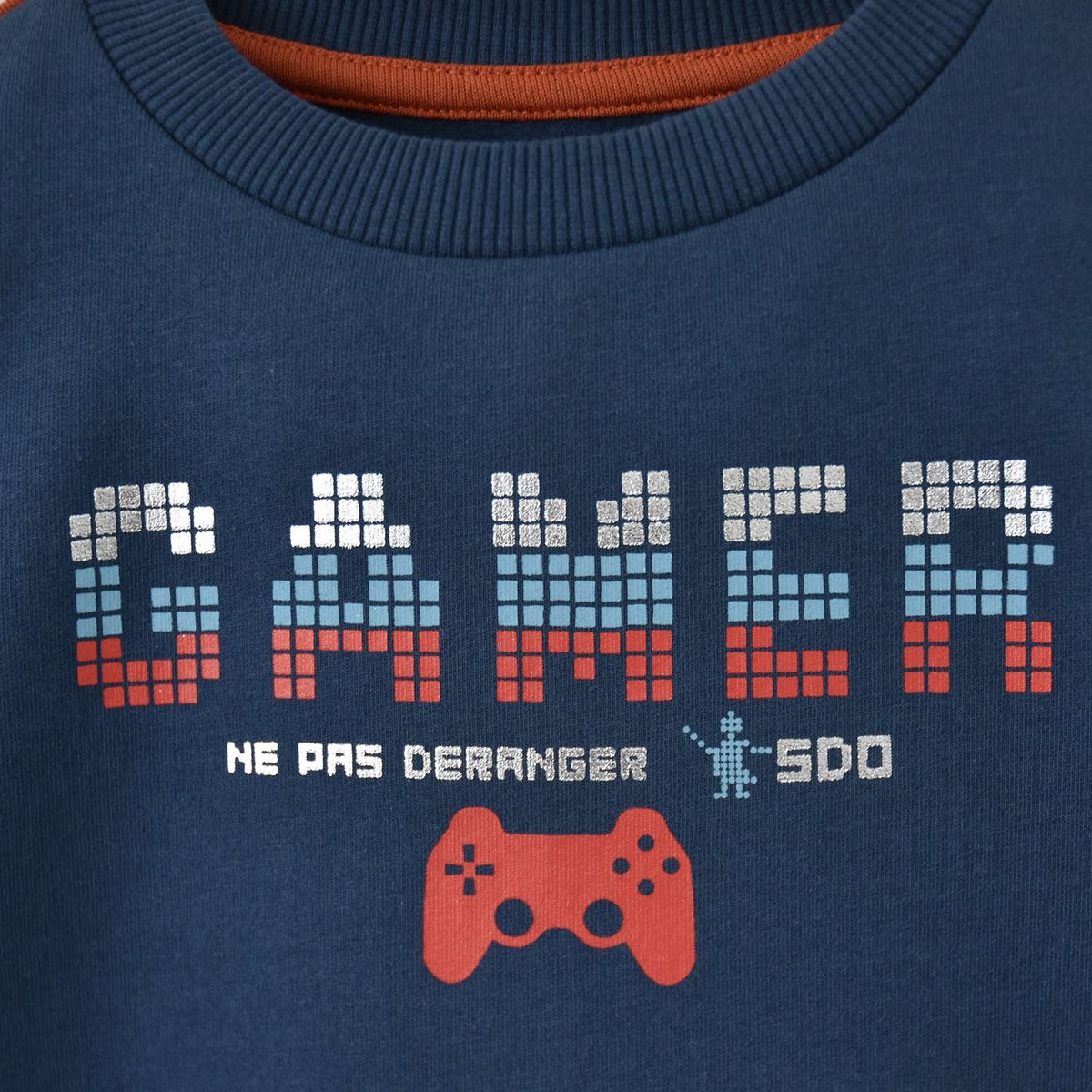 Sweat shirt gamer deway bleu, SUCRE D'ORGE
