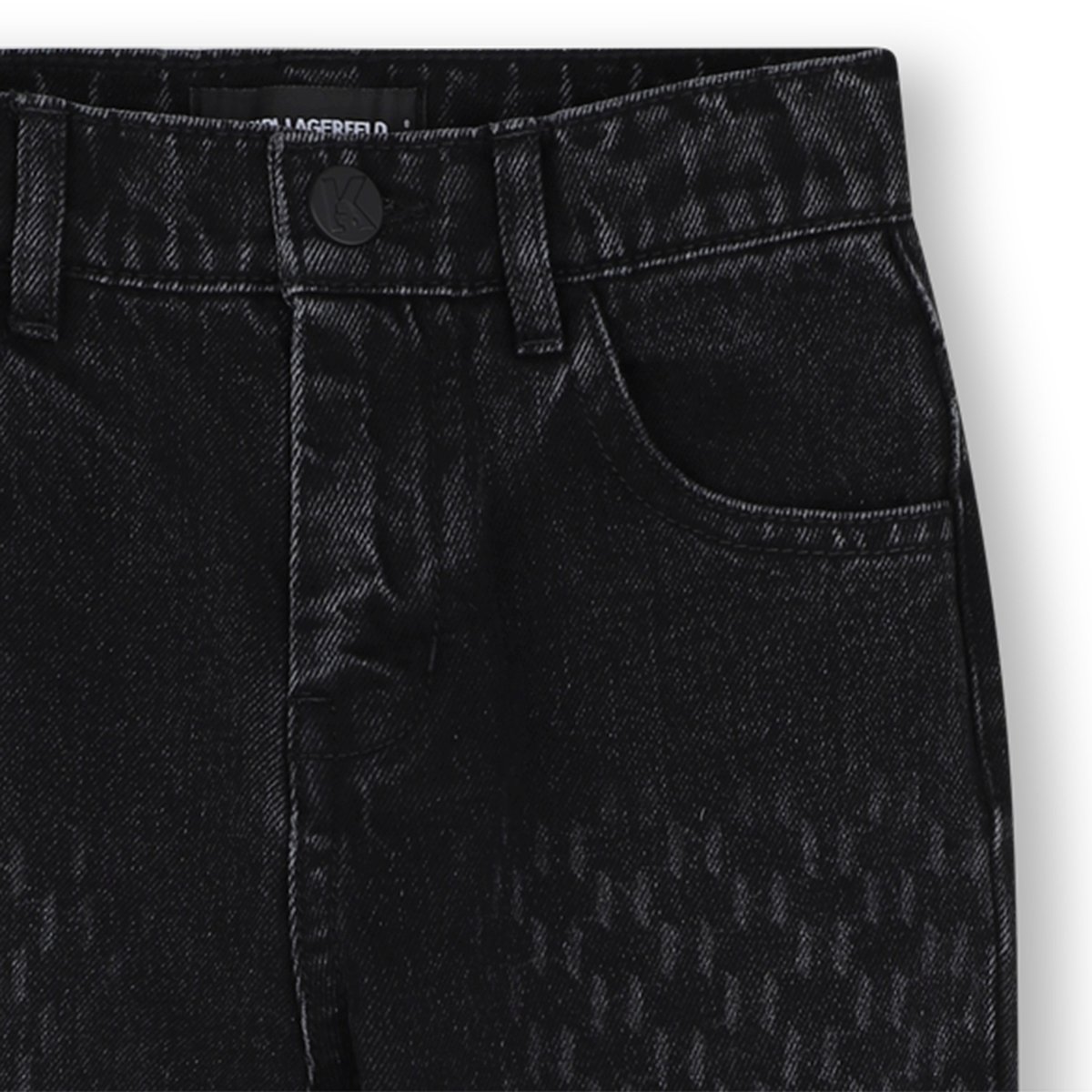 Pantalon en denim black, KARL LAGERFELD KIDS