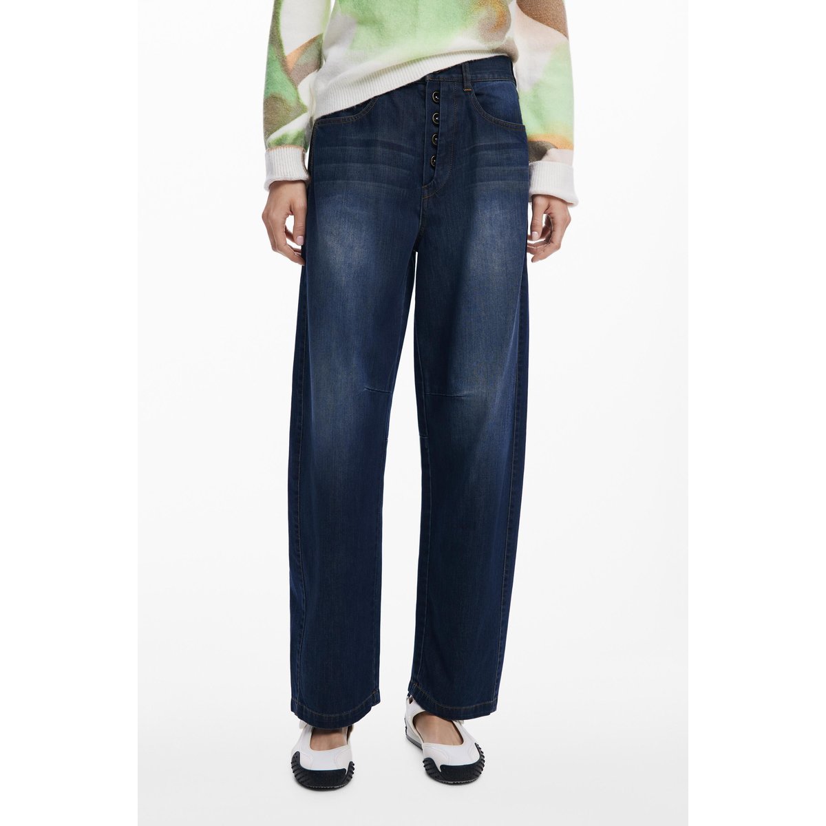 Jean Balloon long bleu, DESIGUAL