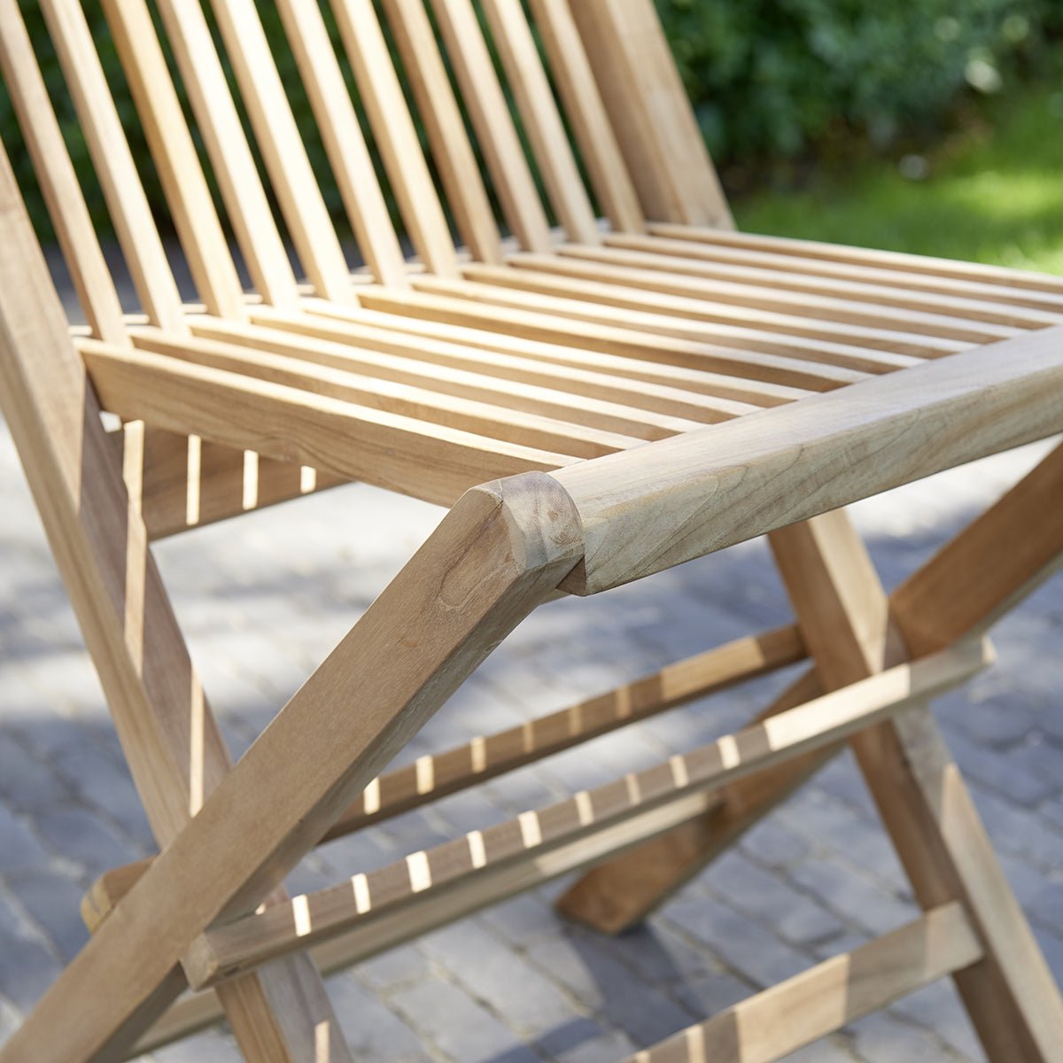 Chaise de jardin en teck massif pliante  MIDLAND naturel, BERAH GETAH