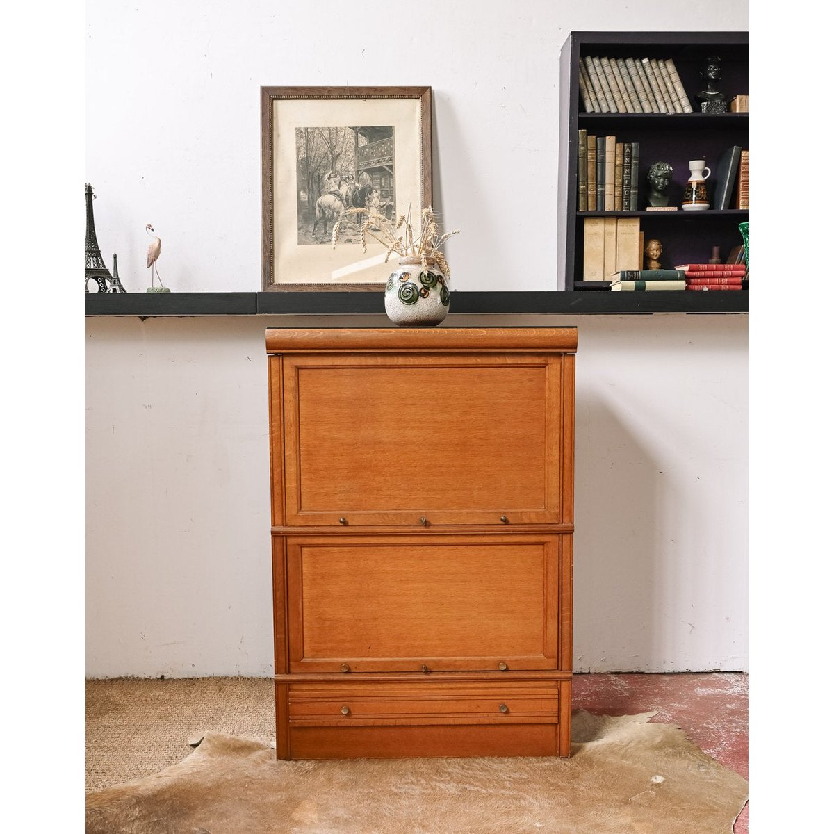 Secrétaire modulable Honoré N°230 - Bon état bois clair, DEBONGOUT
