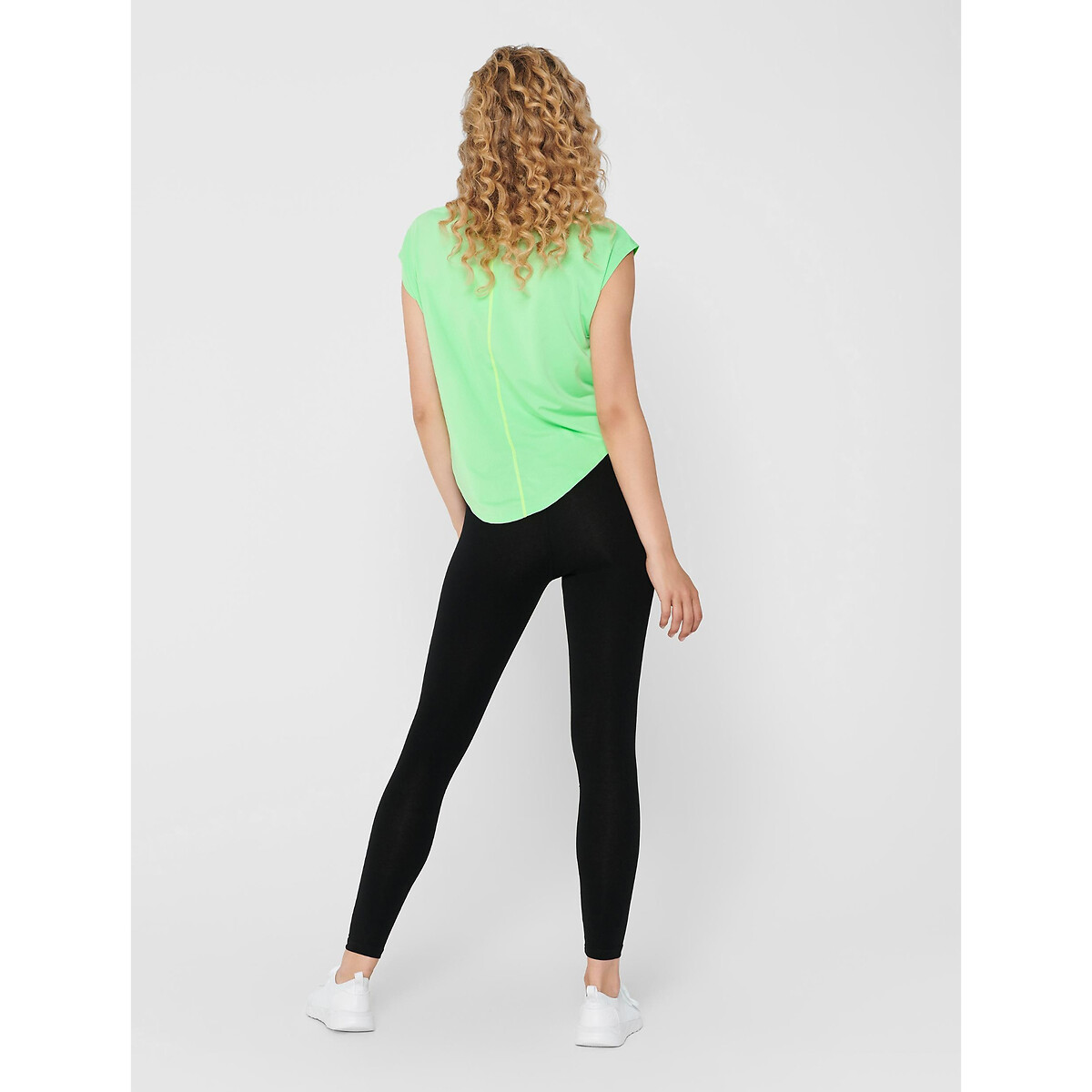 Legging Noon en jersey taille élastiquée noir, ONLY PLAY