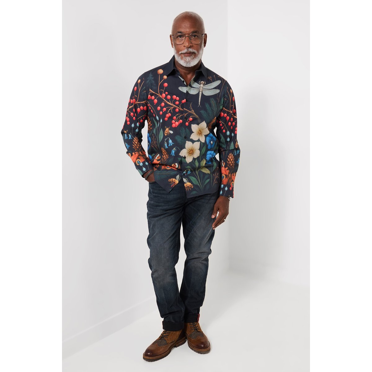 Chemise Jardin d'Hiver noir, JOE BROWNS