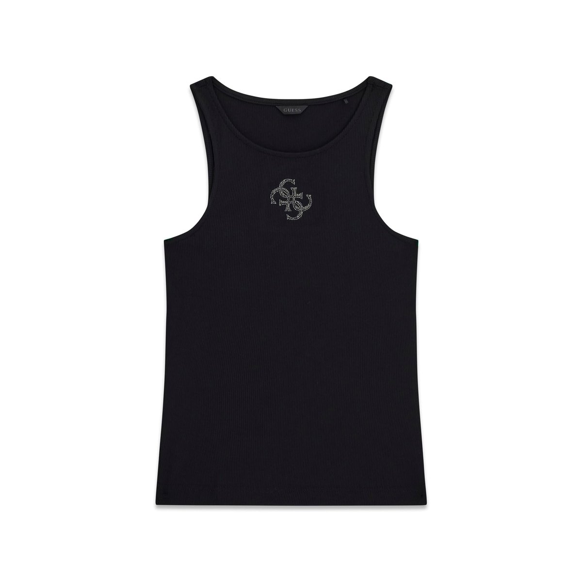 Top En Maille Côtelée noir, GUESS