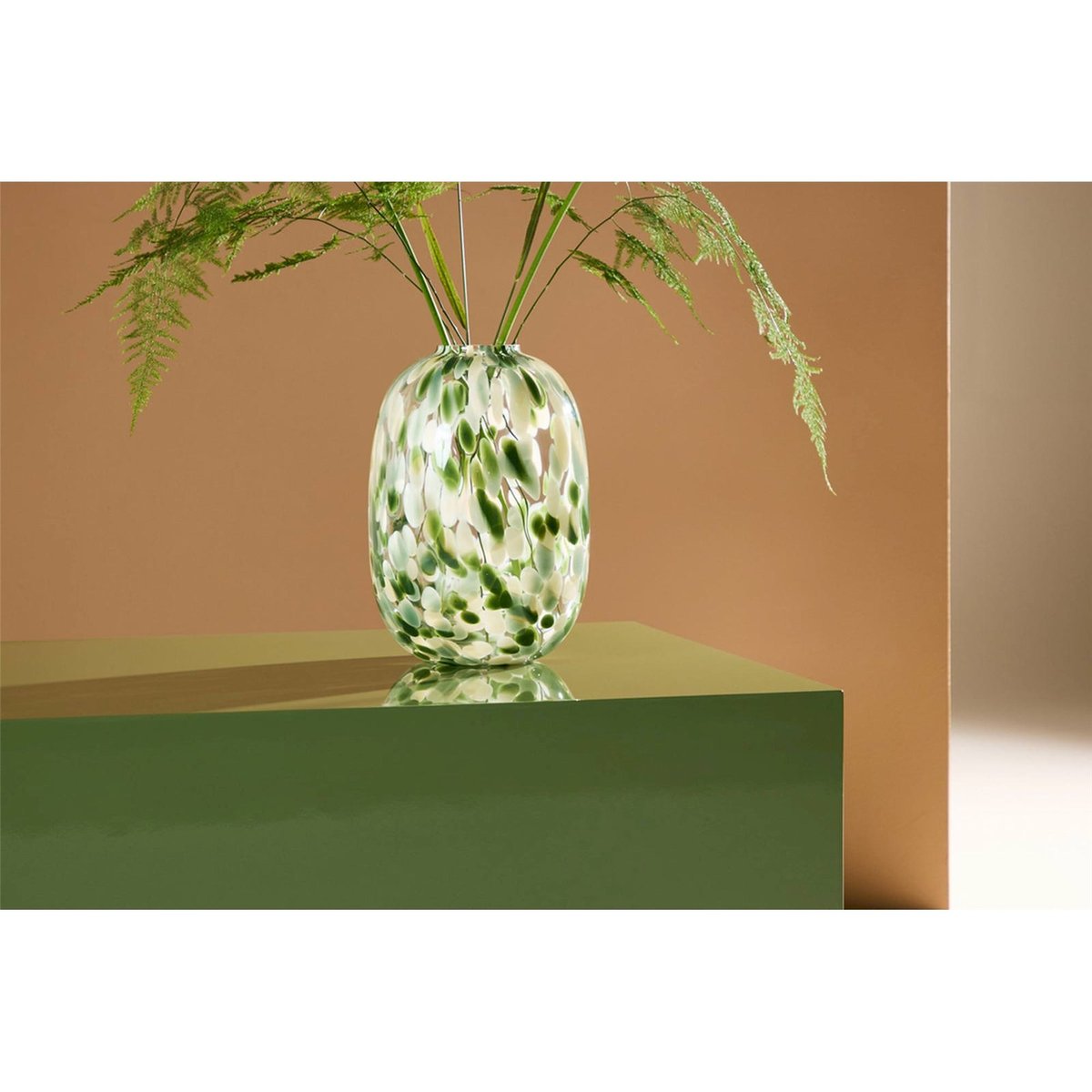 Table basse bloc bois collection DISPECT vert canard, RECOLLECTION