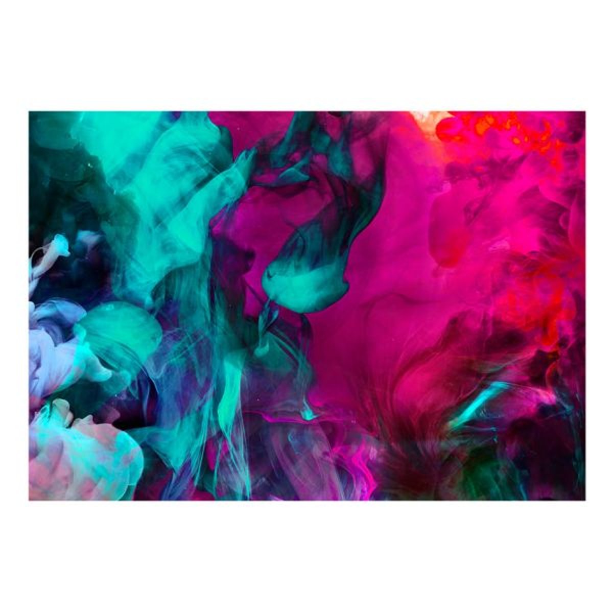 Papier peint intissé panoramique Abstractions Color madness noir, EDEN