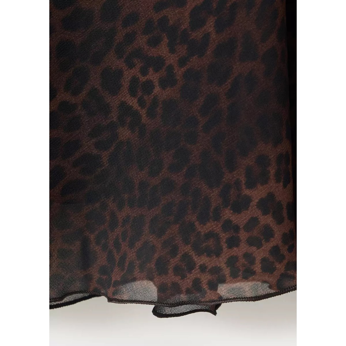 Jupe asymétrique léopard marron, MANGO