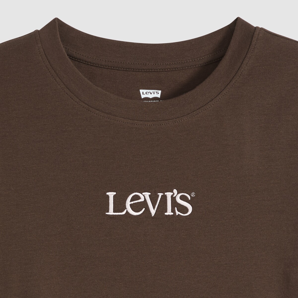 T-shirt corta maniche corte scollo rotondo marrone, LEVI'S