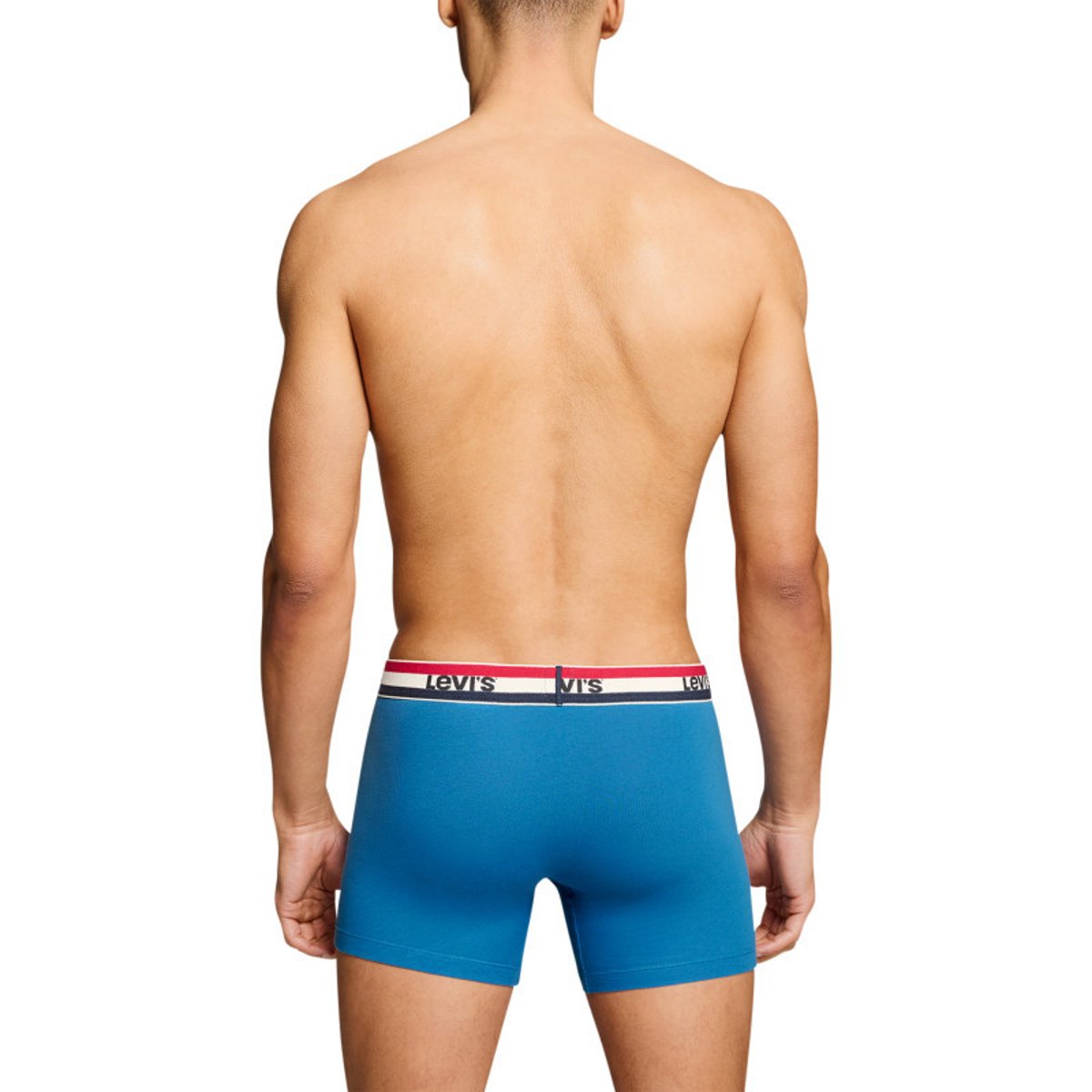 Lot de 3 boxers courts multicolores en coton avec ceinture élastiquée multicolores, LEVI'S