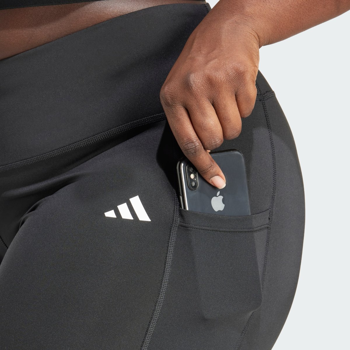 Legging Long Avec Poche De Rangement Optime Essentials Legging Long Avec Poche De Rangement Optime Essentials black, adidas Performance