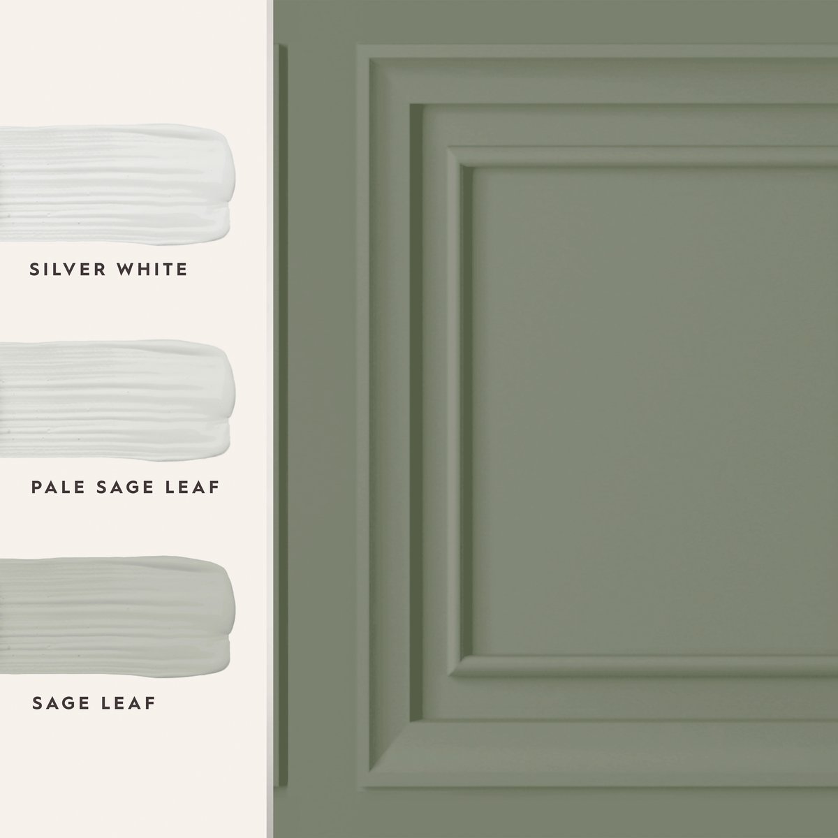 Papier peint Lambrissage Redbrook vert sauge, LAURA ASHLEY