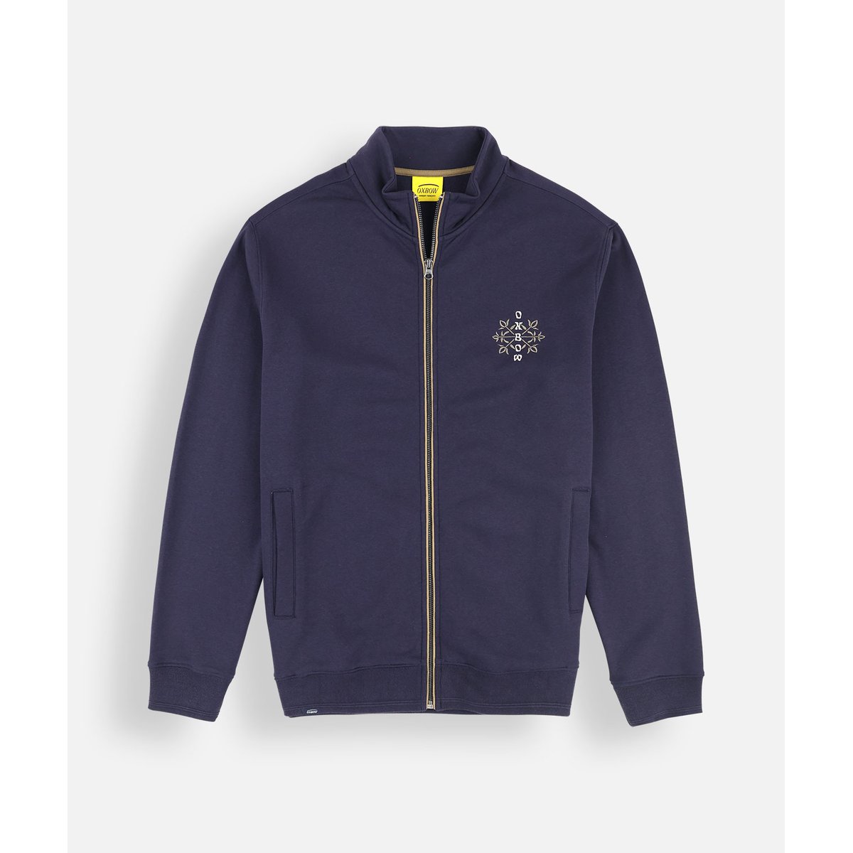 Sweat zippé TABULA deep marine, OXBOW