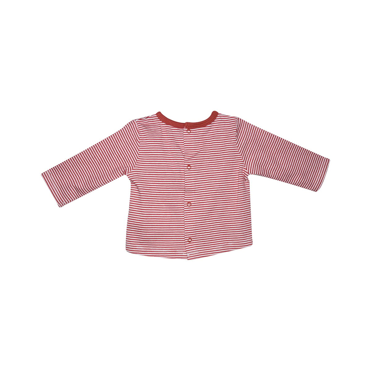 Ensemble naissance t-shirt + salopette molleton flechette beige, SUCRE D'ORGE