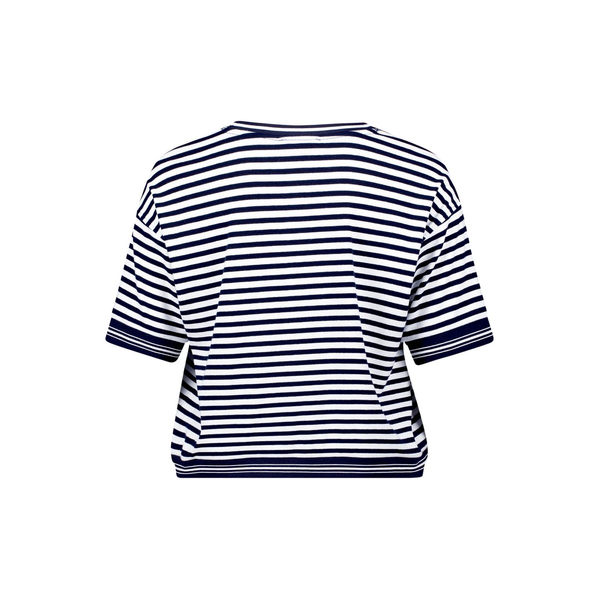 Cardigan façon t-shirt à fermeture zippée blanc/bleu, BETTY BARCLAY