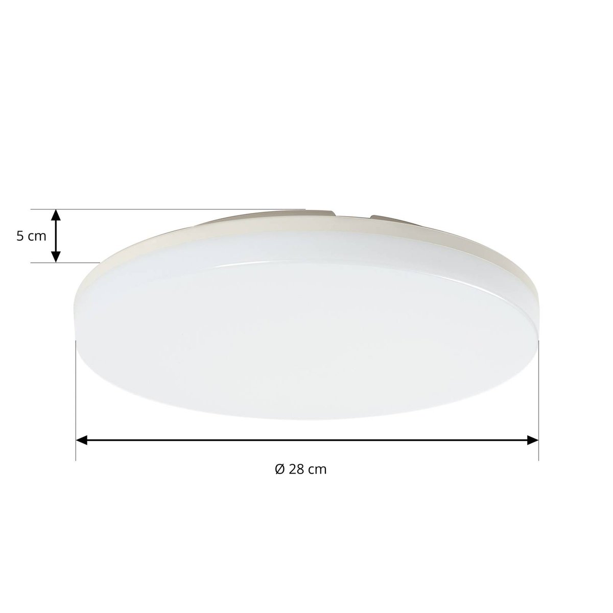 Plafonnier moderneLED, Artin blanc, PRIOS