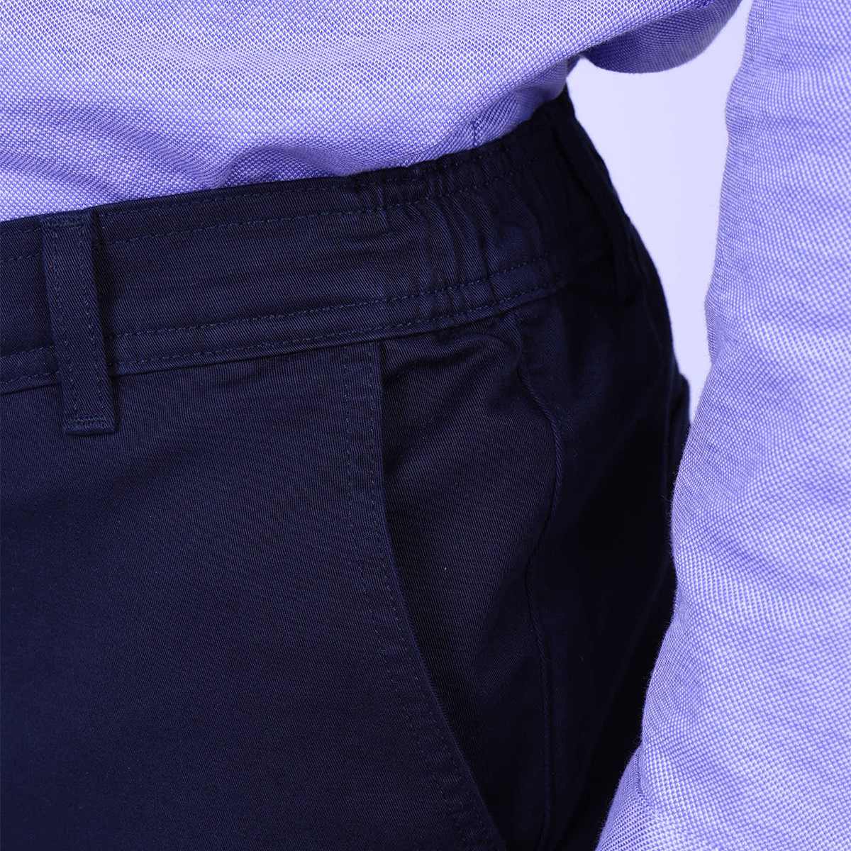 Chino coupe droite bleu marine, MISE AU GREEN