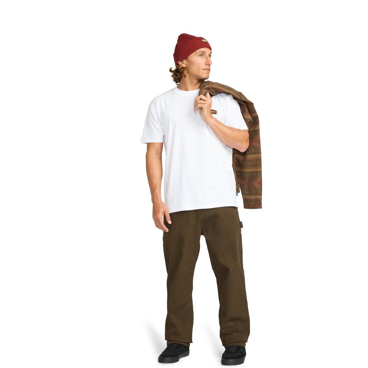 Jeans d'inspiration Workwear BAD DOG WORKWEAR marron dark cedar, BILLABONG