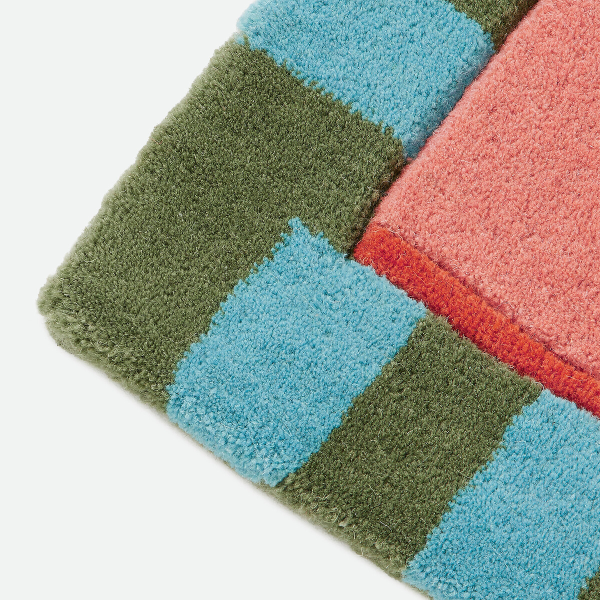 Tappeto in lana, motivo a righe, LOMASI rosa/blu, LA REDOUTE INTERIEURS