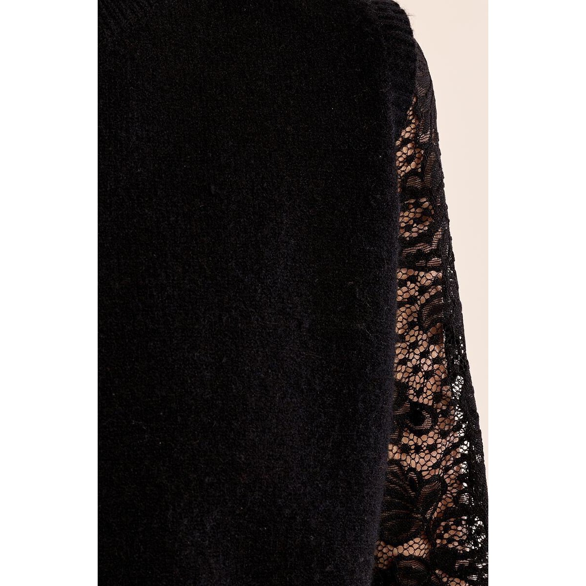 Pull sans manches col rond noir, MOLLY BRACKEN