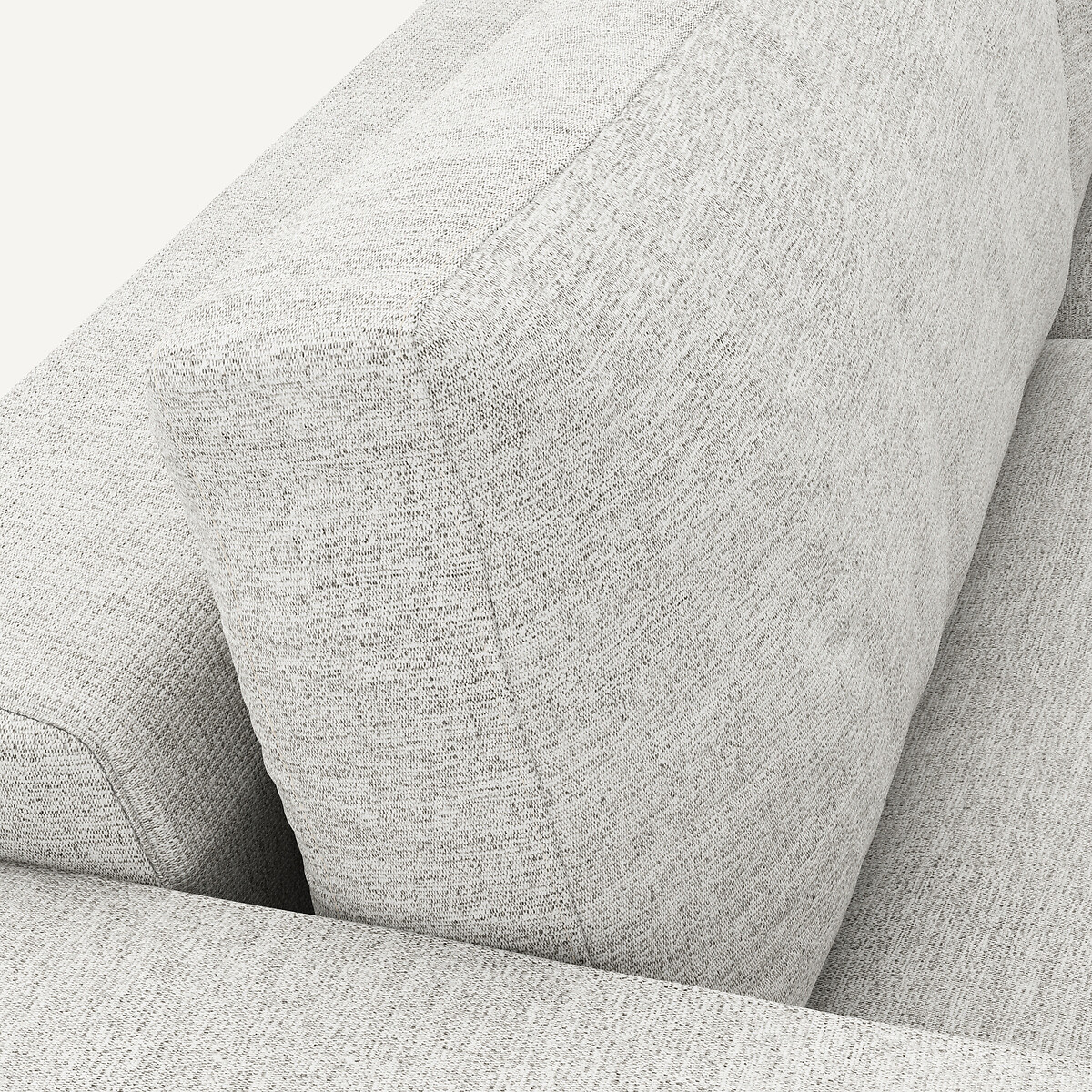 Canapé convertible toile jaspée, Skander gris/blanc, AM.PM