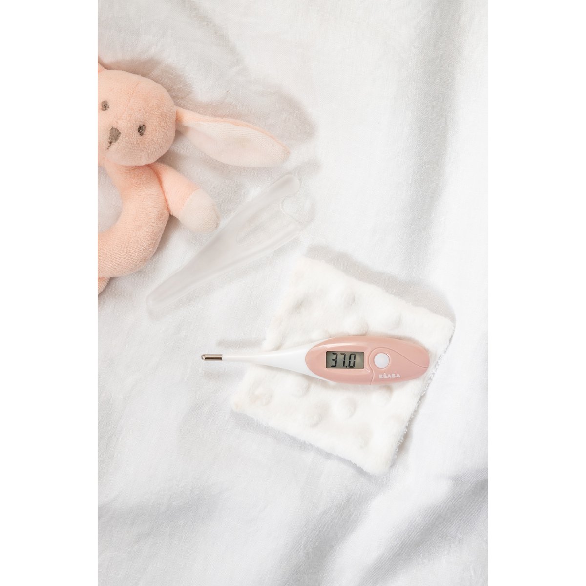 Thermomètre digital bébé à embout souple Thermobip rose, bleu, vert, BEABA