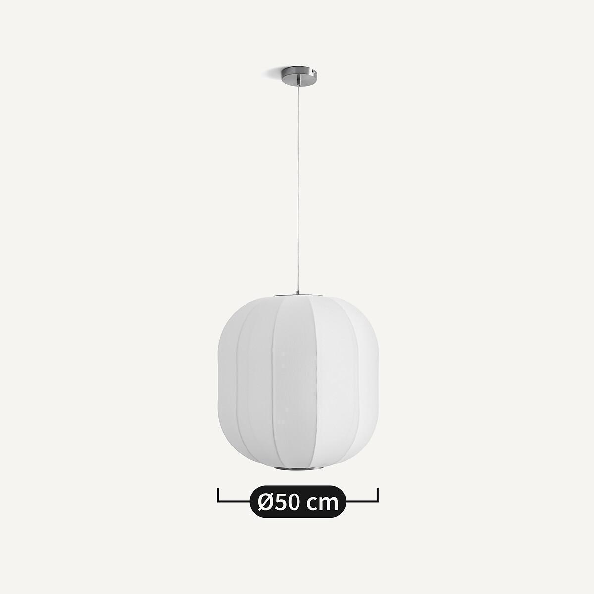 Suspension lampion rond en maille, Satchi blanc, AM.PM