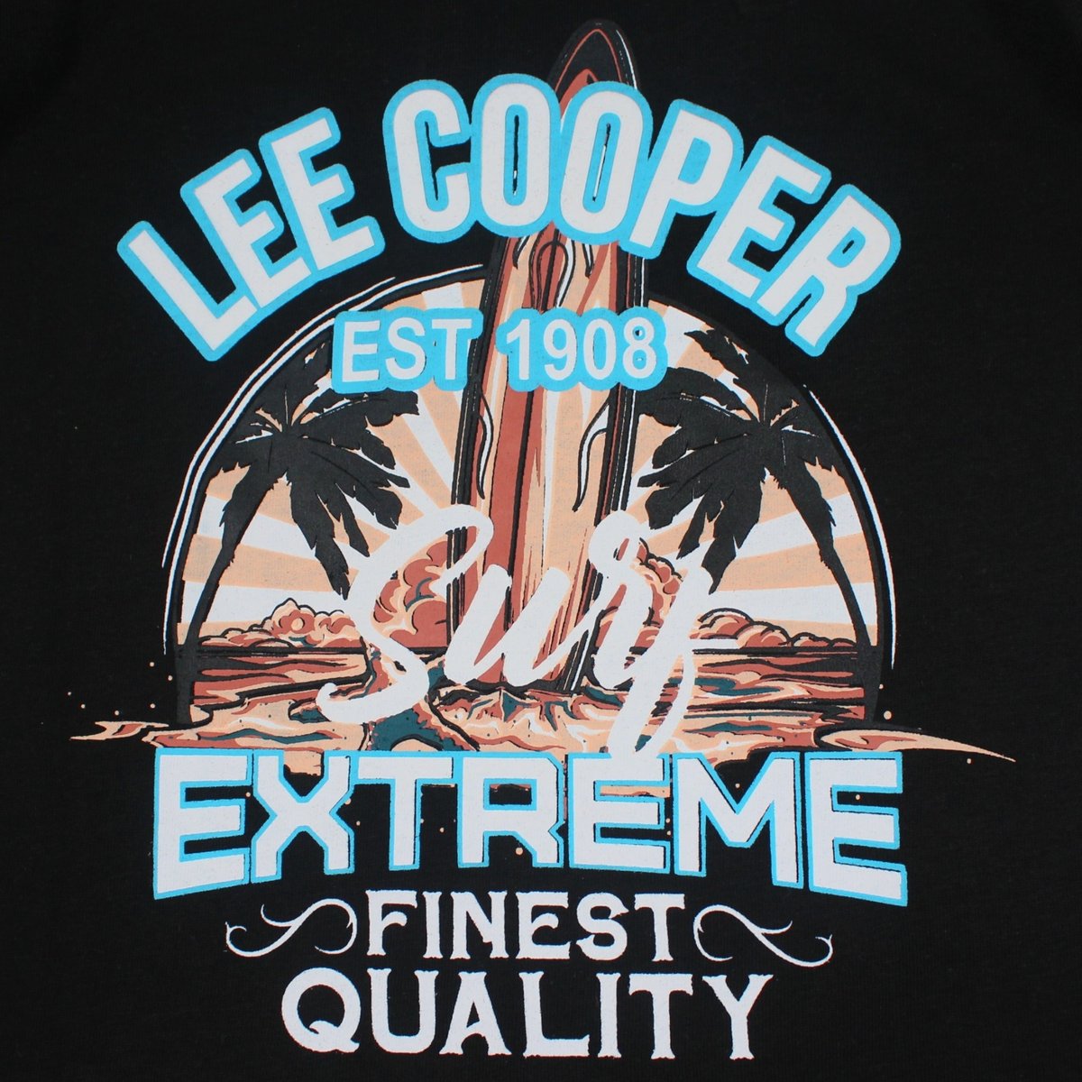Ensemble t-shirt imprimé et short KIDS CLUB noir, LEE COOPER