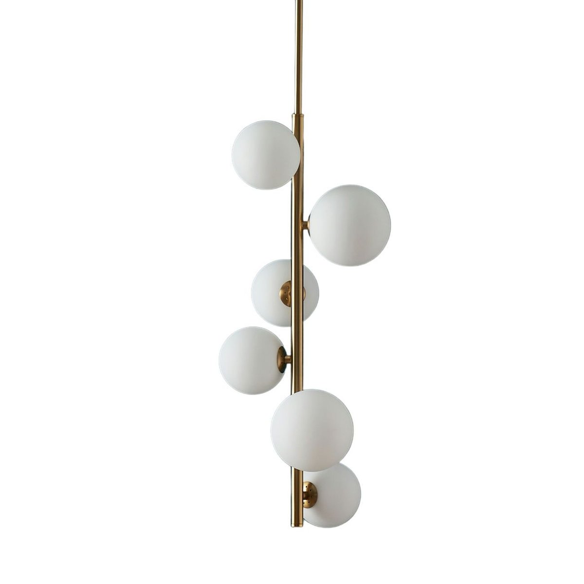 Suspension élégante à sphères - MARBELLA blanc et doré, KOSILUM