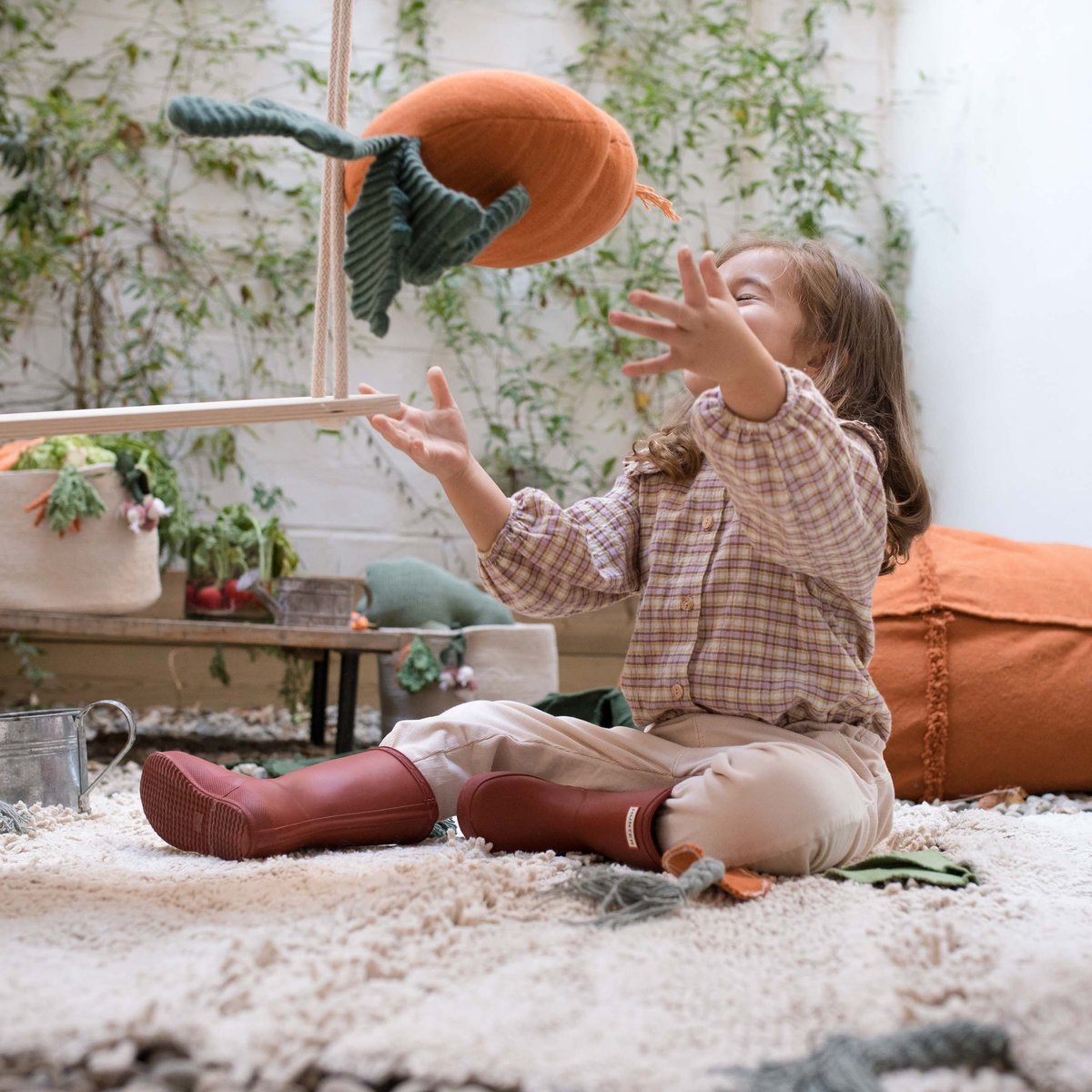 Coussin pour enfants Carotte OLI&CAROL orange, LORENA CANALS