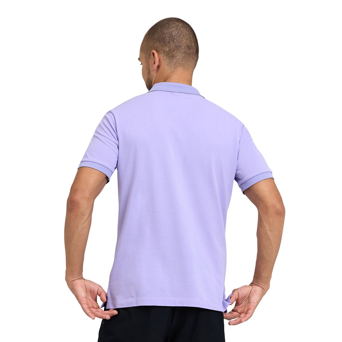 Polo en coton Solid lavanda-dark lavanda, ARENA